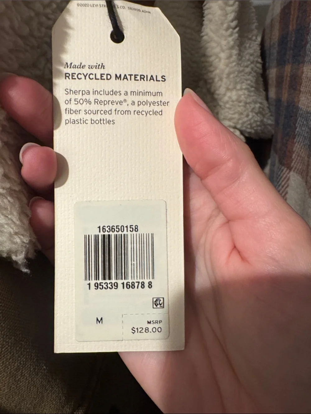 Levi's Men’s Tan Sherpa-Lined Trucker Jacket - Picture 5 of 5